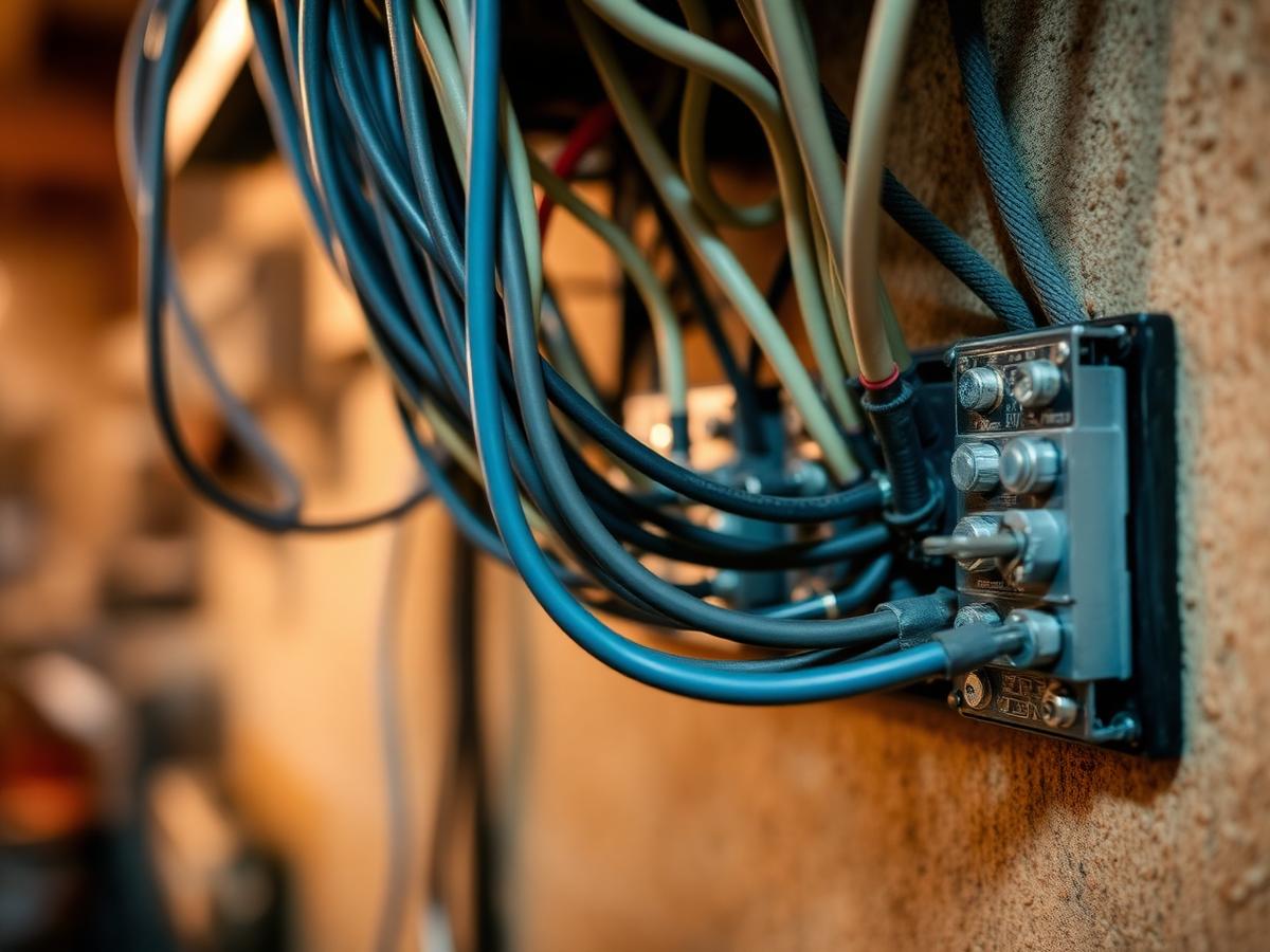 Bekabeling aangelegd door elektricien